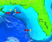 Map of Dive Sites