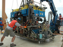 ROV launch