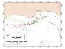 Lophelia II 2008 expedition research area.