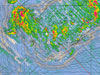 Bathymetric map with sea-floor amplitude underlay of the investigative site.