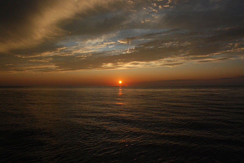 Though far in the distance, Jose’s storm clouds made for an impressive sunset on September 15.