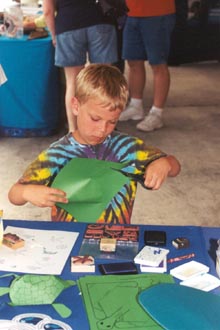 child at Galveston Open House