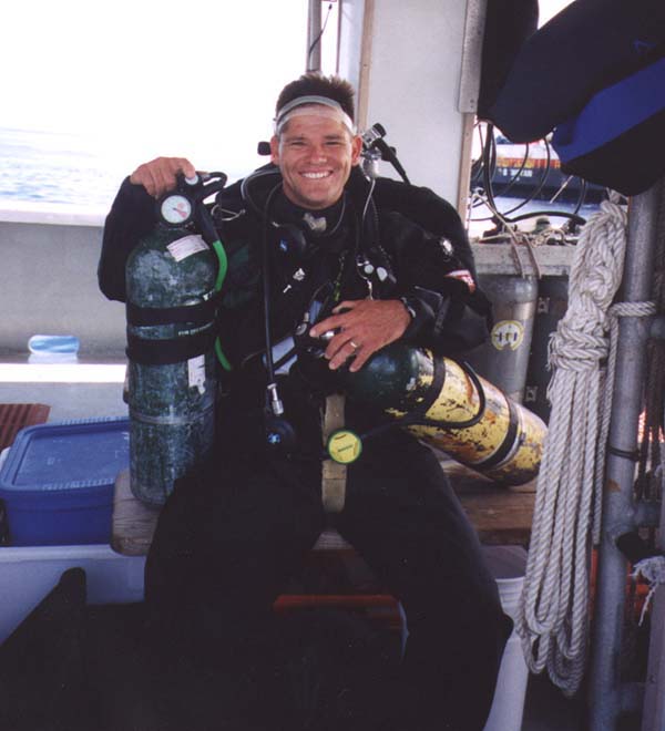 diver smiling