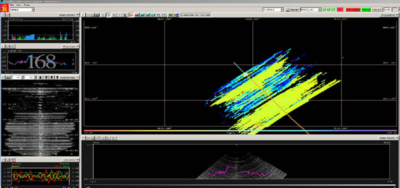 EM302 data collection screen.