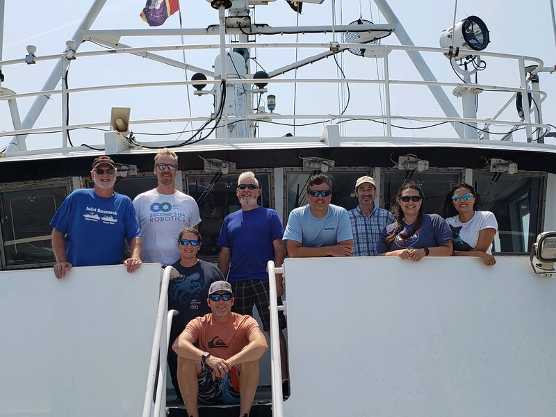 Mission personnel on board R/V Point Sur.