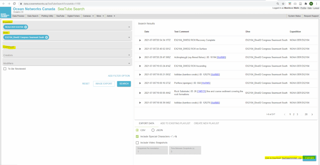 Export screenshot #2